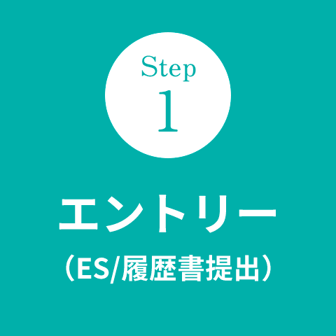 Step1 エントリー（ES/履歴書提出）